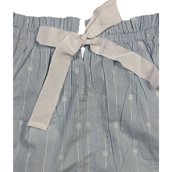 J Crew Light Blue Smock Neck Long Sleeve Blouse Size XS - NWT - Picture 3 of 6